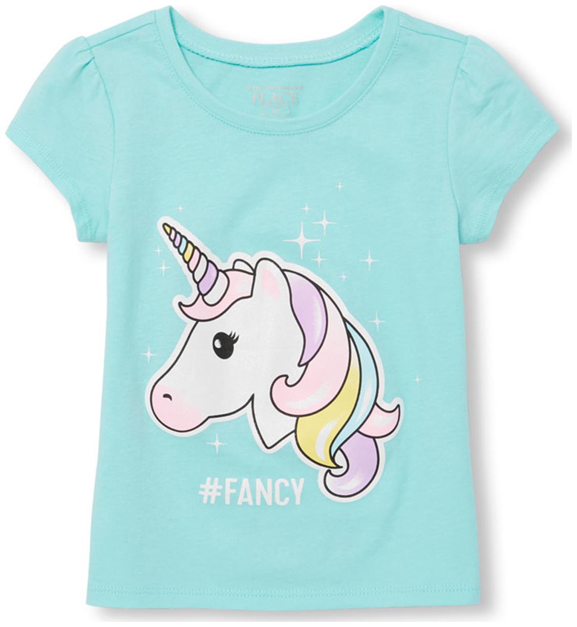 

THE CHILDREN S PLACE Cotton Printed T shirt for Baby Girl - Blue