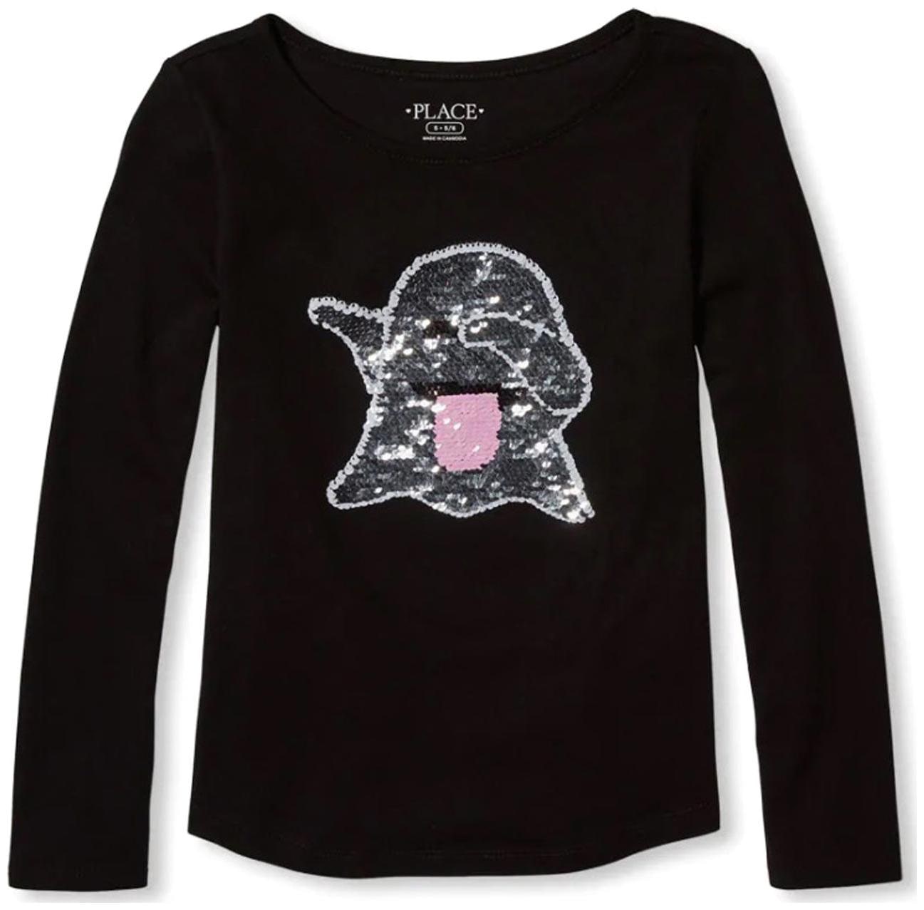 

THE CHILDREN S PLACE Girl Cotton Embellished Top - Black