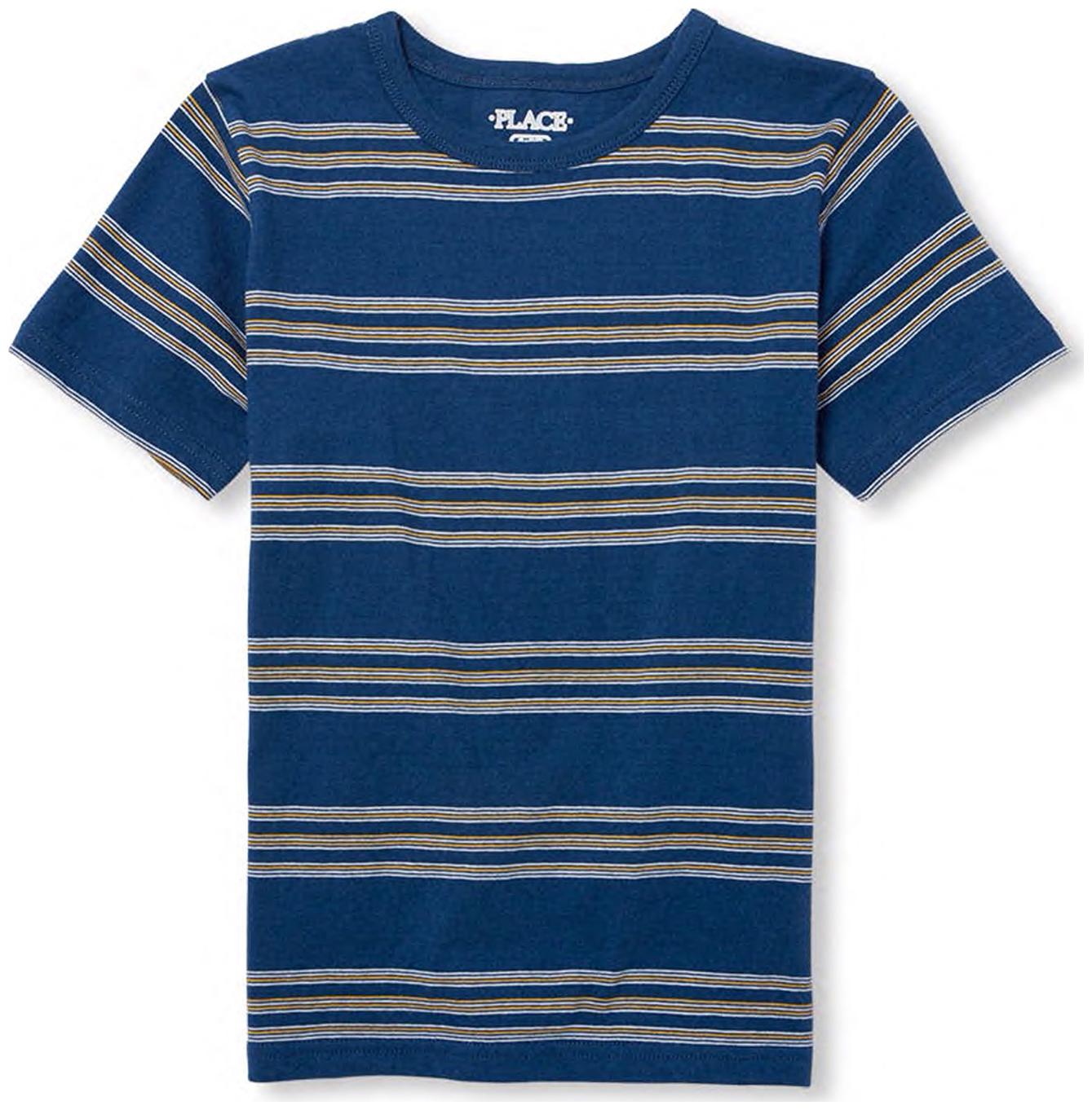 

THE CHILDREN S PLACE Boy Cotton Striped T-shirt - Blue