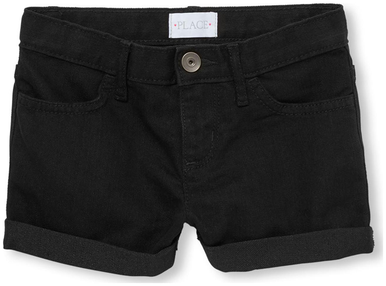 

THE CHILDREN S PLACE Girl Cotton Solid Chino shorts - Black