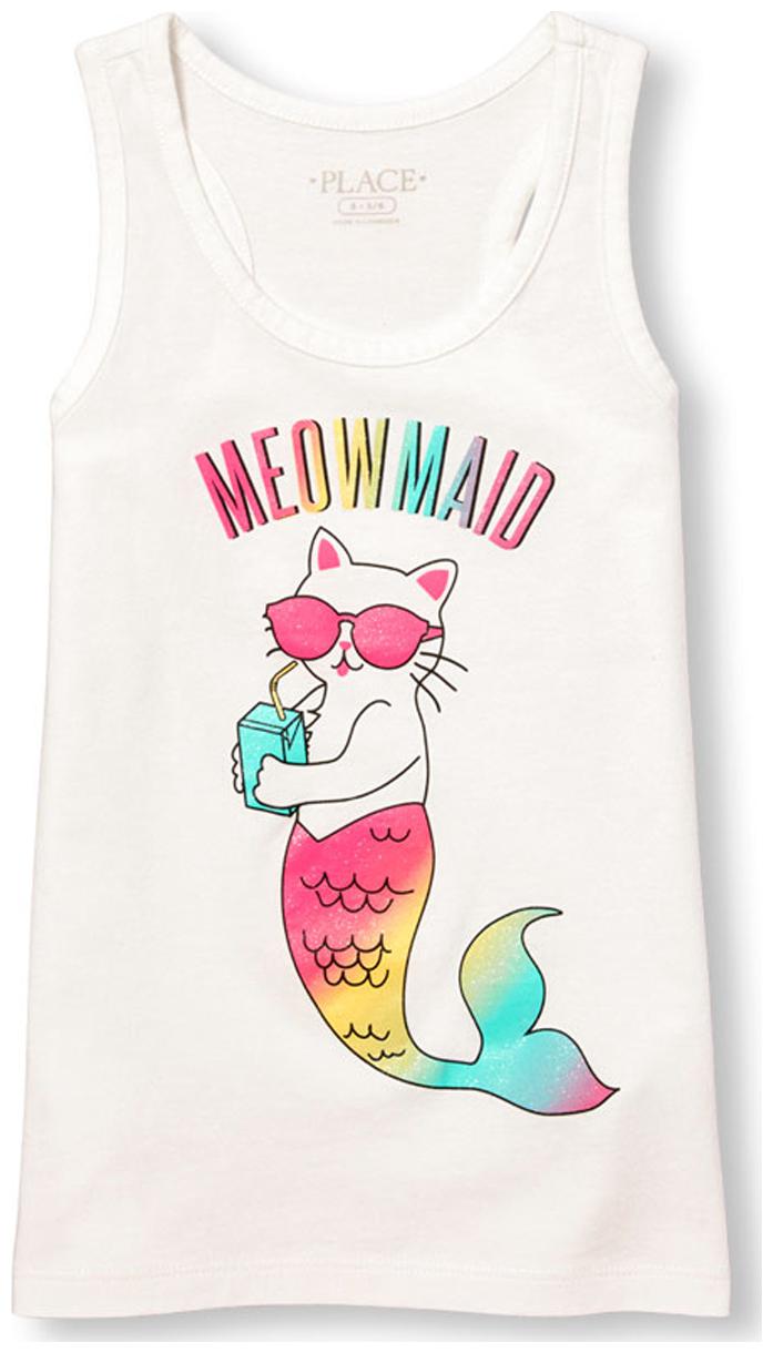 

THE CHILDREN S PLACE Girl Cotton Printed Top - White