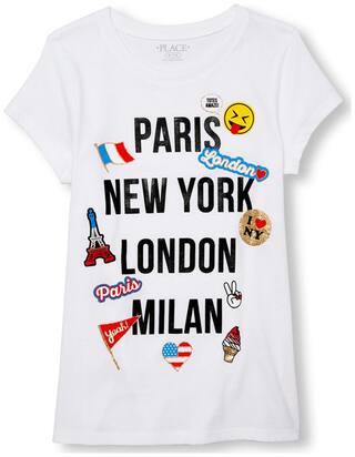 THE CHILDREN'S PLACE Girl Cotton Printed T shirt - White