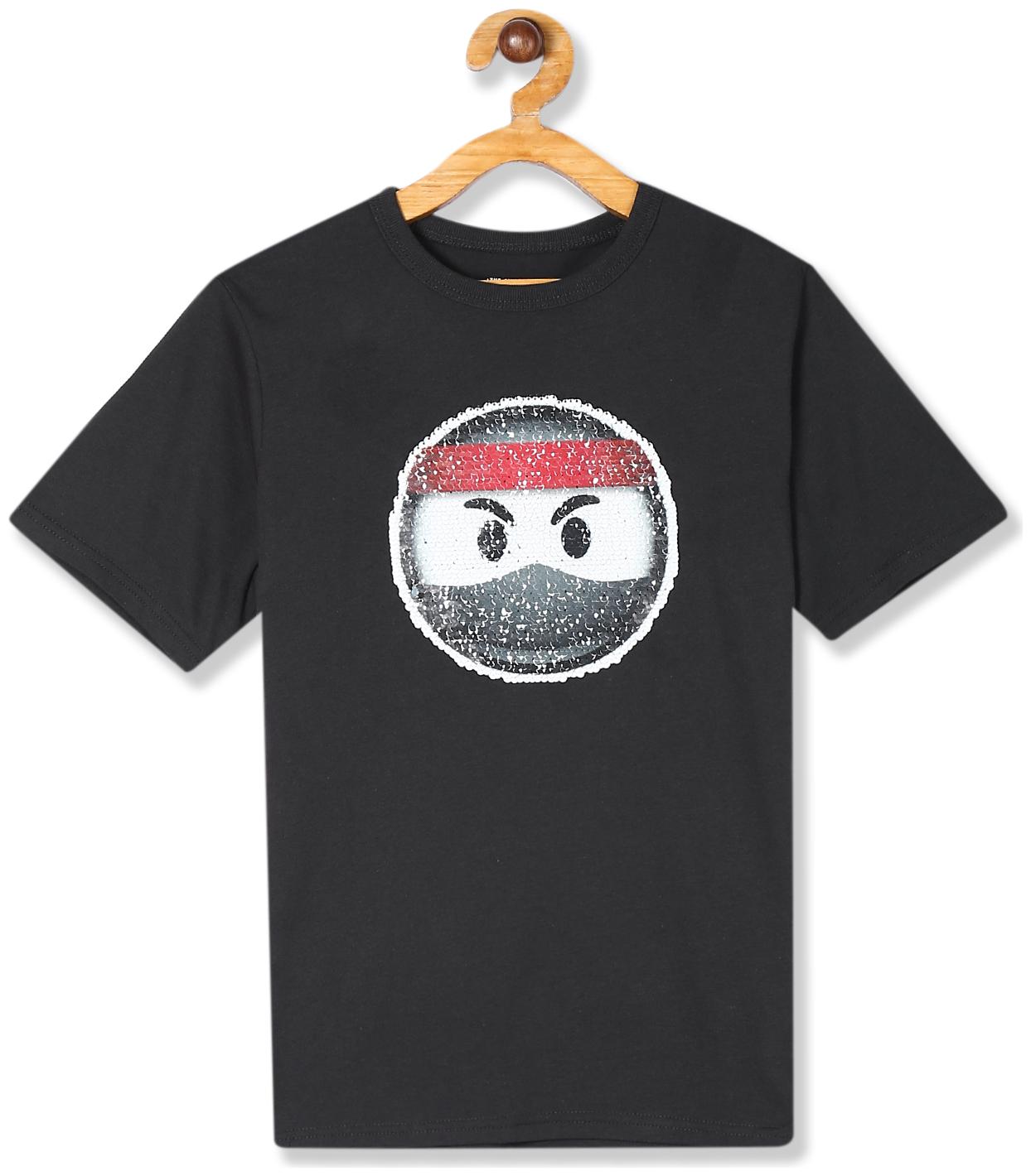 

THE CHILDREN S PLACE Boy Cotton Embellished T-shirt - Grey