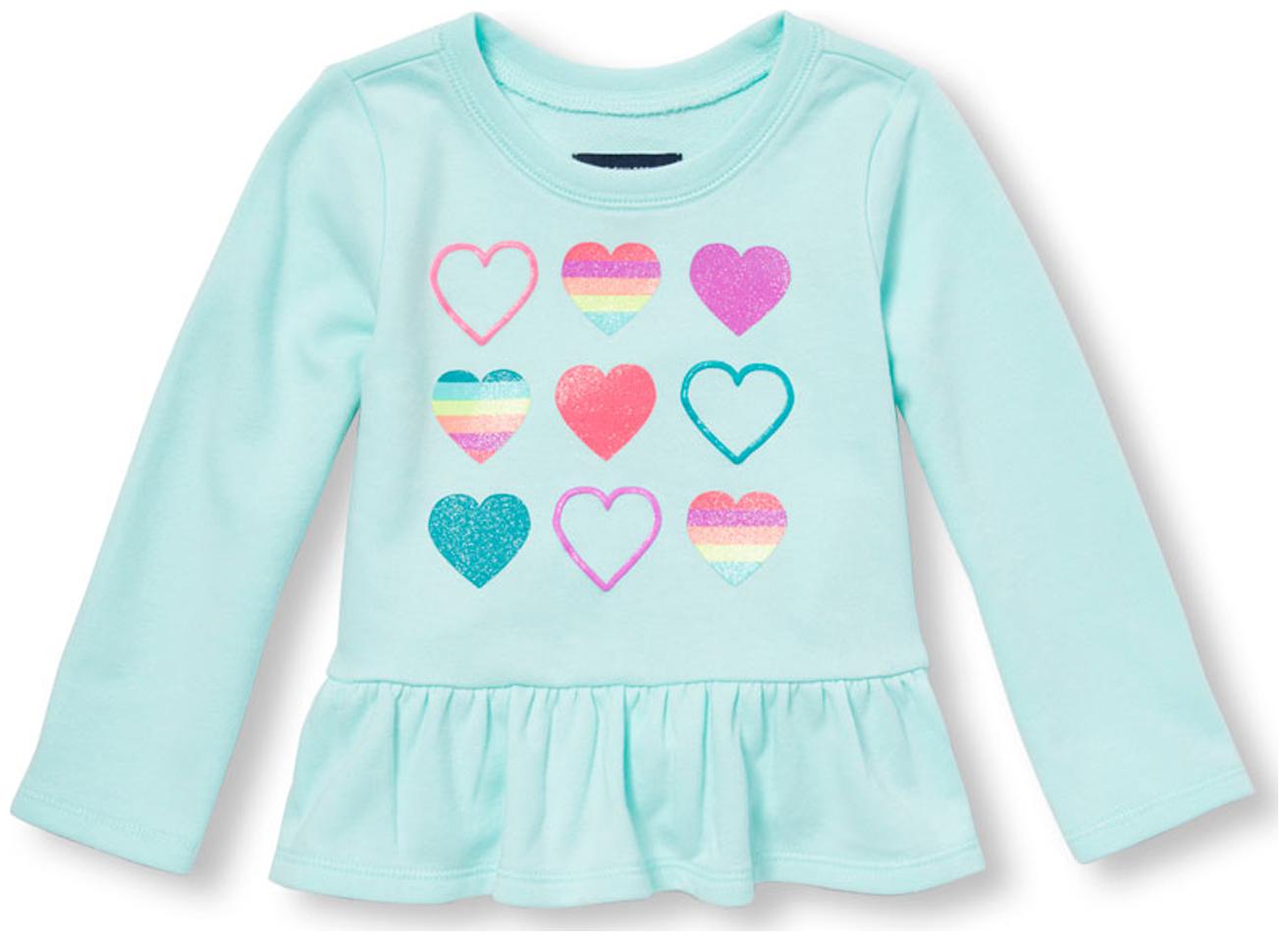 

THE CHILDREN S PLACE Girl Cotton Printed Top - Blue