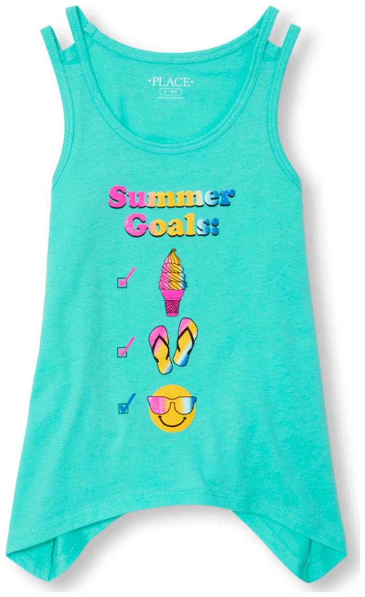 

THE CHILDREN S PLACE Girl Cotton Printed Top - Blue
