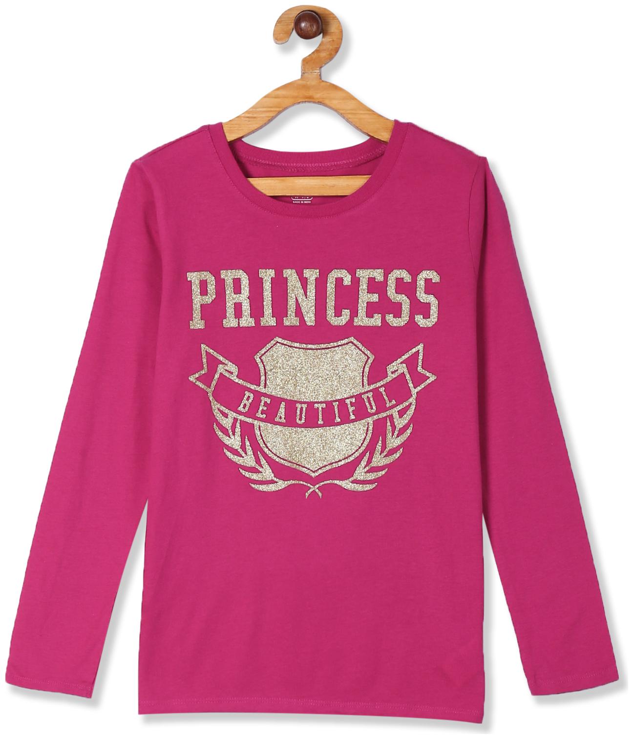 

THE CHILDREN S PLACE Girl Cotton Printed T shirt - Pink