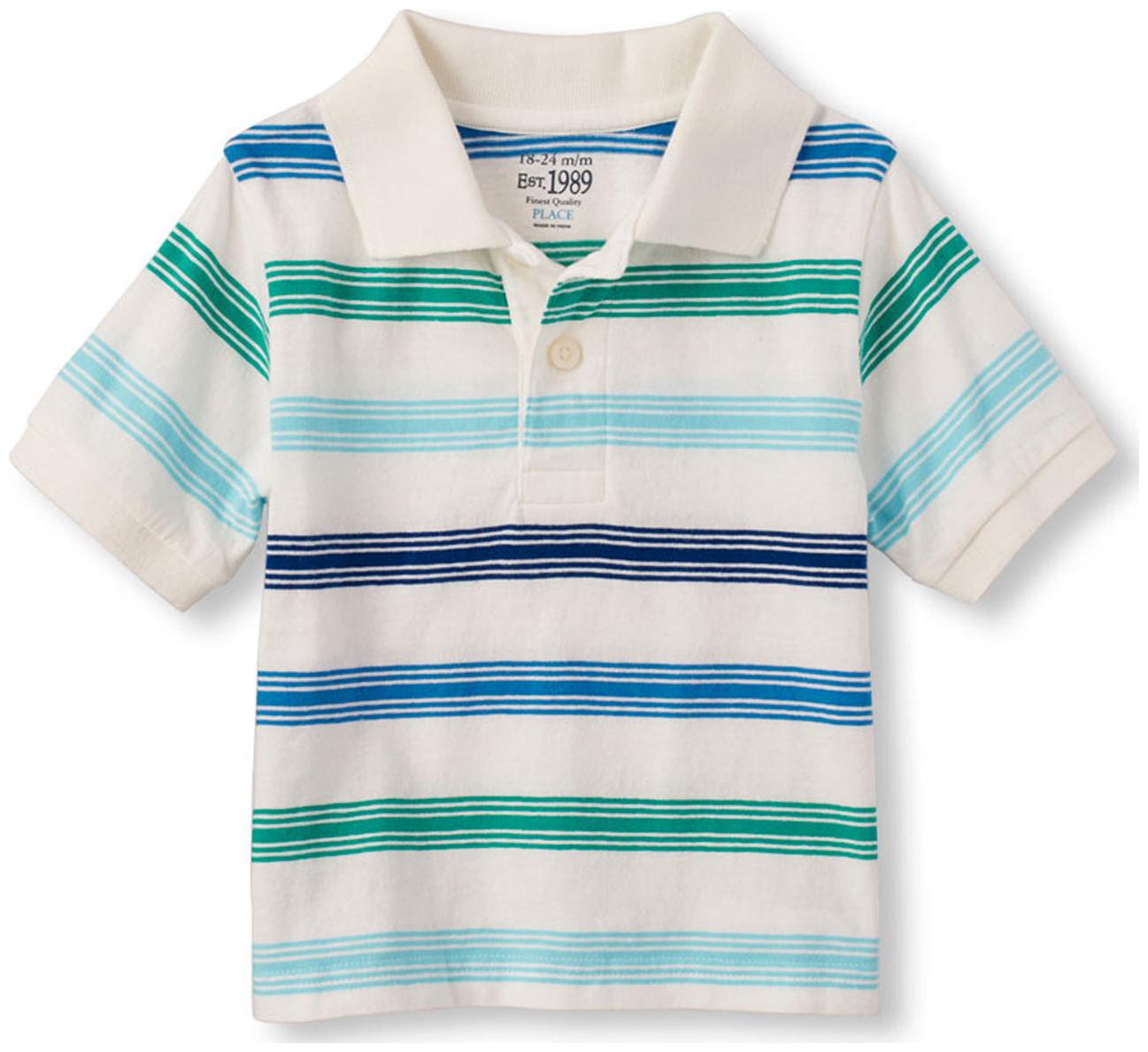 

THE CHILDREN S PLACE Boy Cotton Striped T-shirt - White