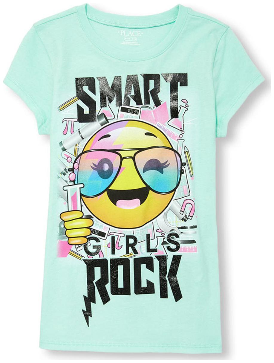 

THE CHILDREN S PLACE Girl Cotton Printed T shirt - Blue