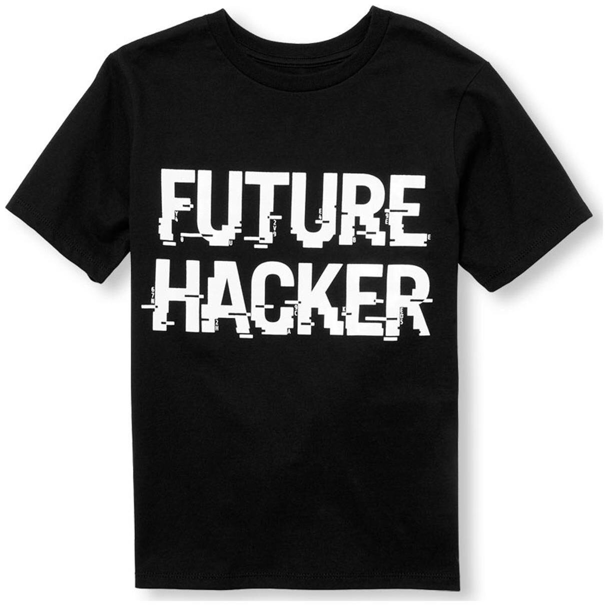 

THE CHILDREN S PLACE Boy Cotton Printed T-shirt - Black