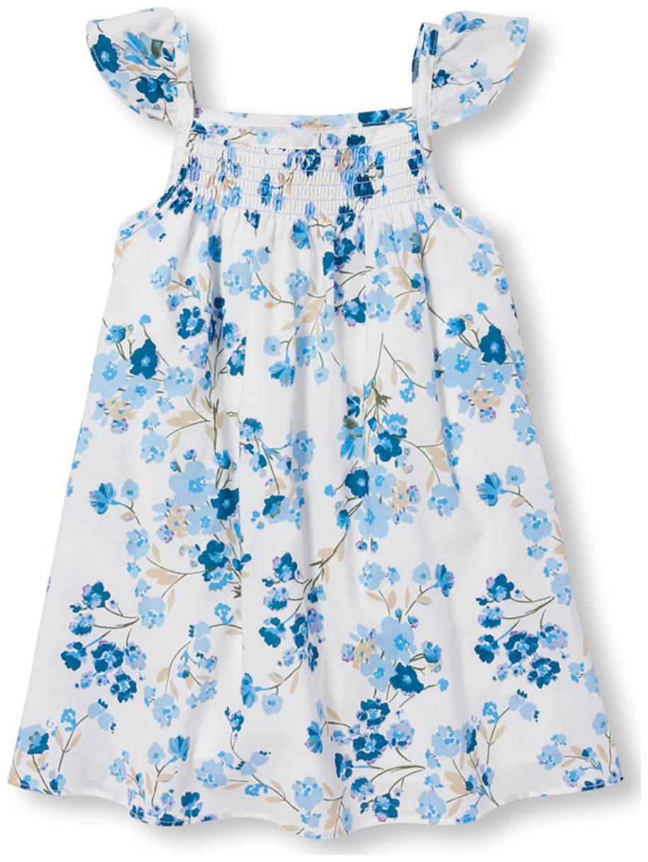 

THE CHILDREN S PLACE Blue Cotton Short Sleeves Knee Length Princess Frock ( Pack of 1 )