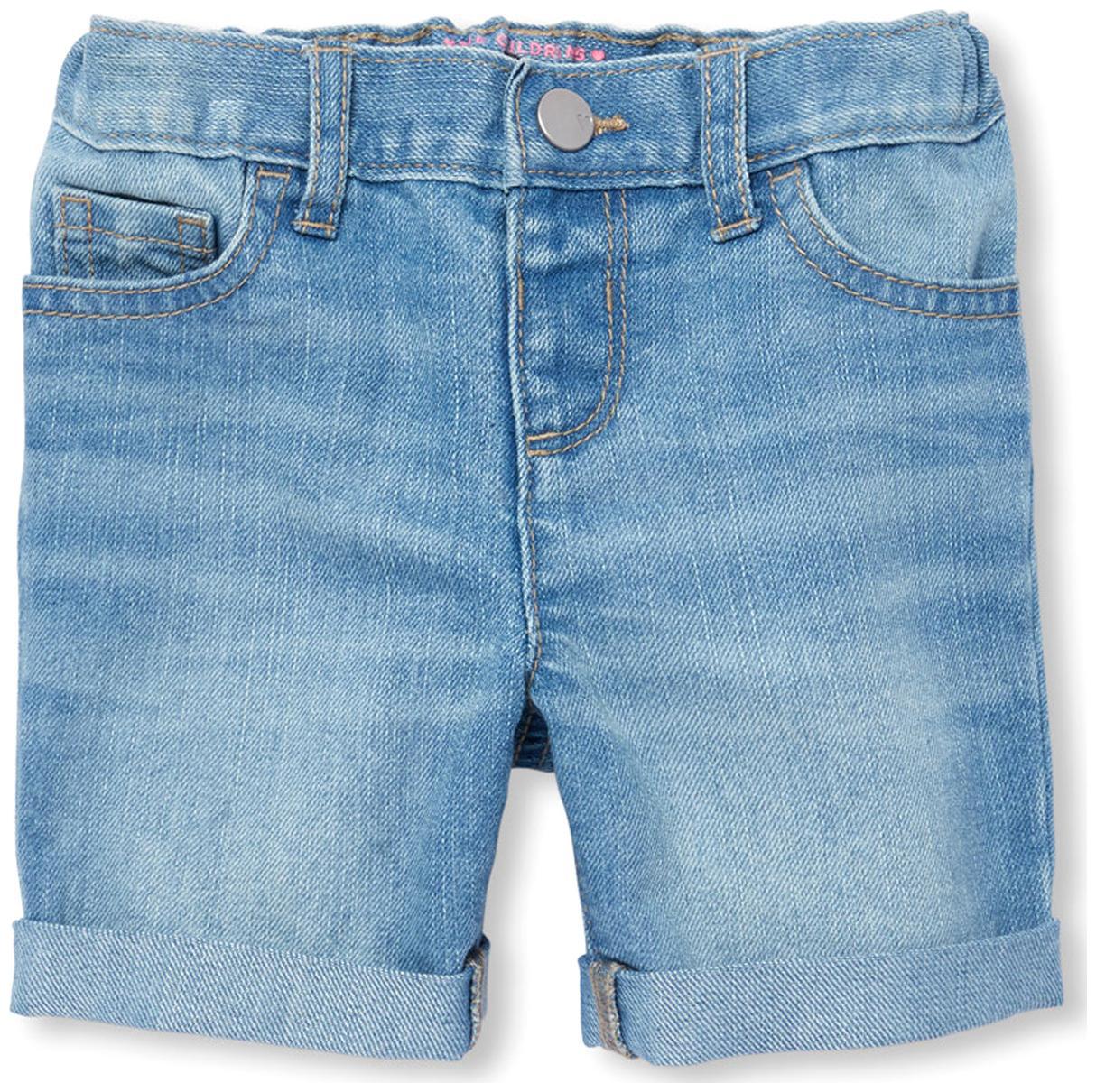 

THE CHILDREN S PLACE Girl Cotton Acid wash Regular shorts - Blue