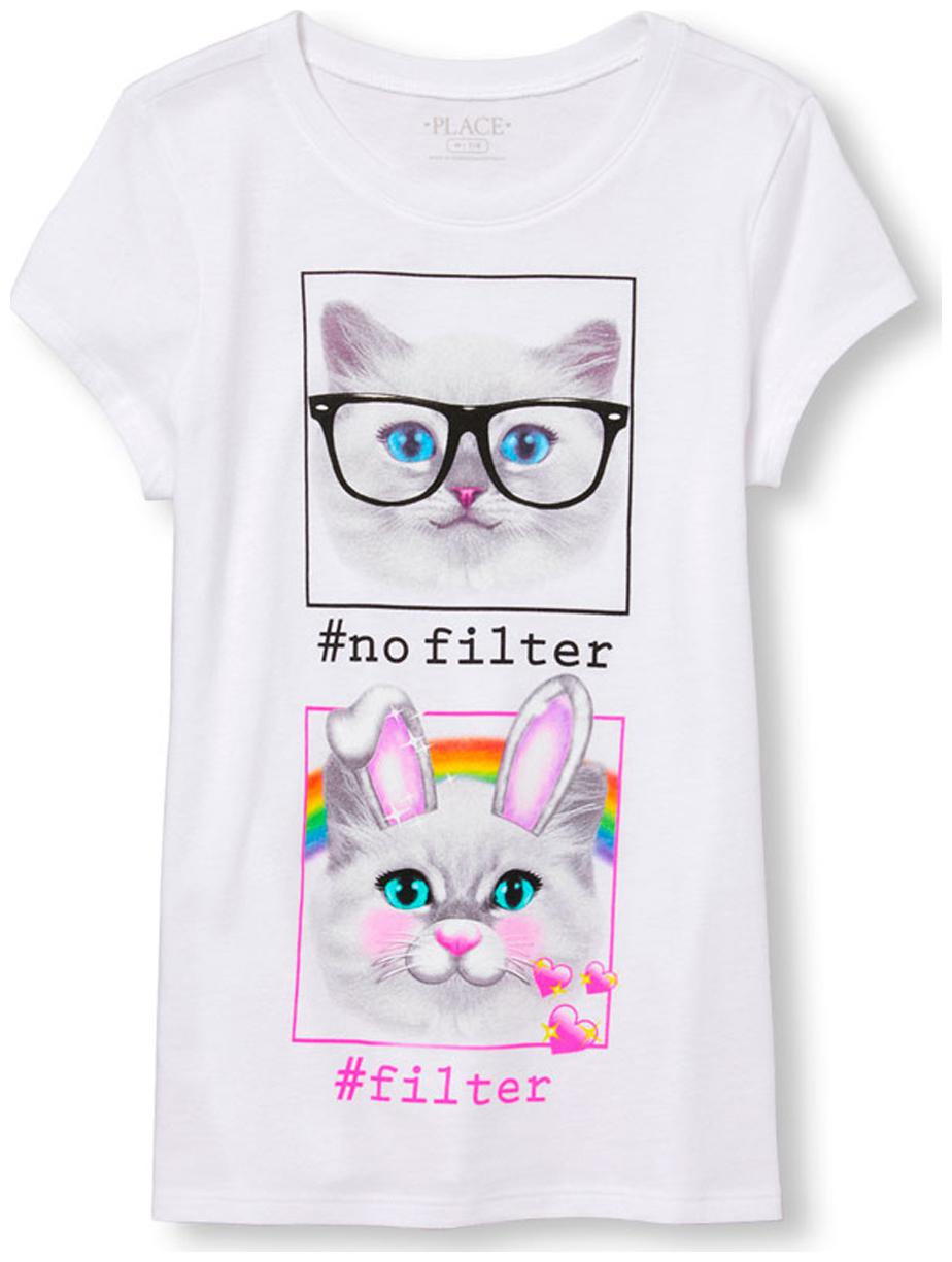 

THE CHILDREN S PLACE Girl Cotton Printed T shirt - White
