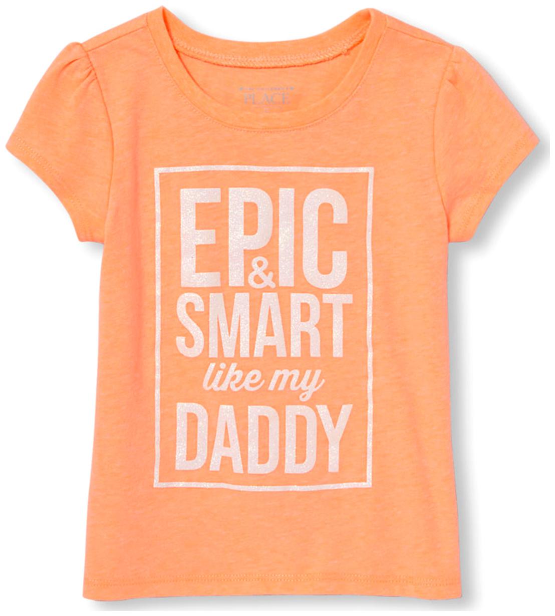 

THE CHILDREN S PLACE Cotton Printed T shirt for Baby Girl - Orange