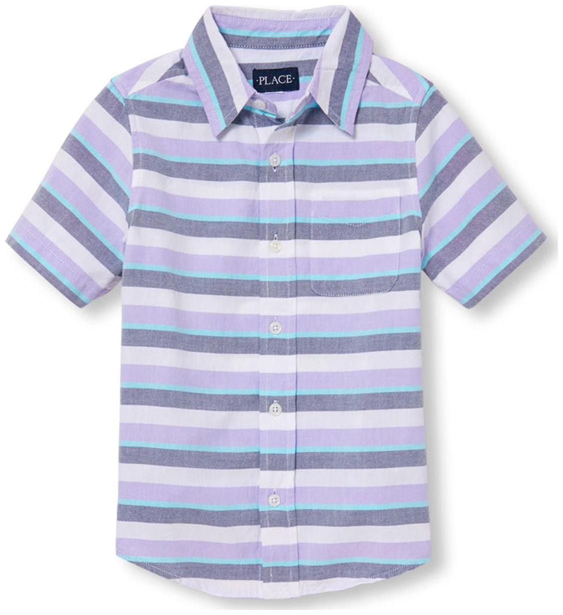 

THE CHILDREN S PLACE Boy Cotton Striped Shirt Purple