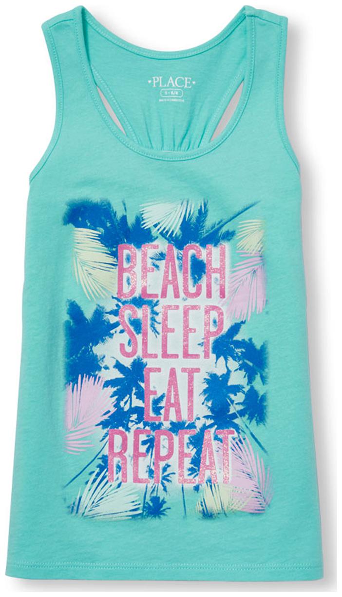 

THE CHILDREN S PLACE Girl Cotton Printed Top - Blue