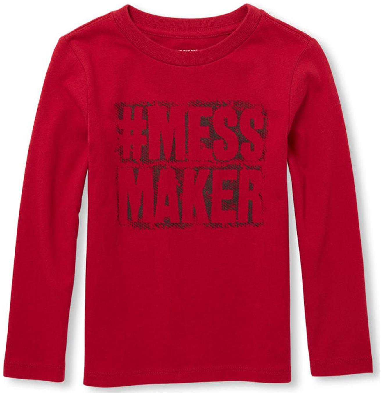 

THE CHILDREN S PLACE Boy Cotton Printed T-shirt - Red