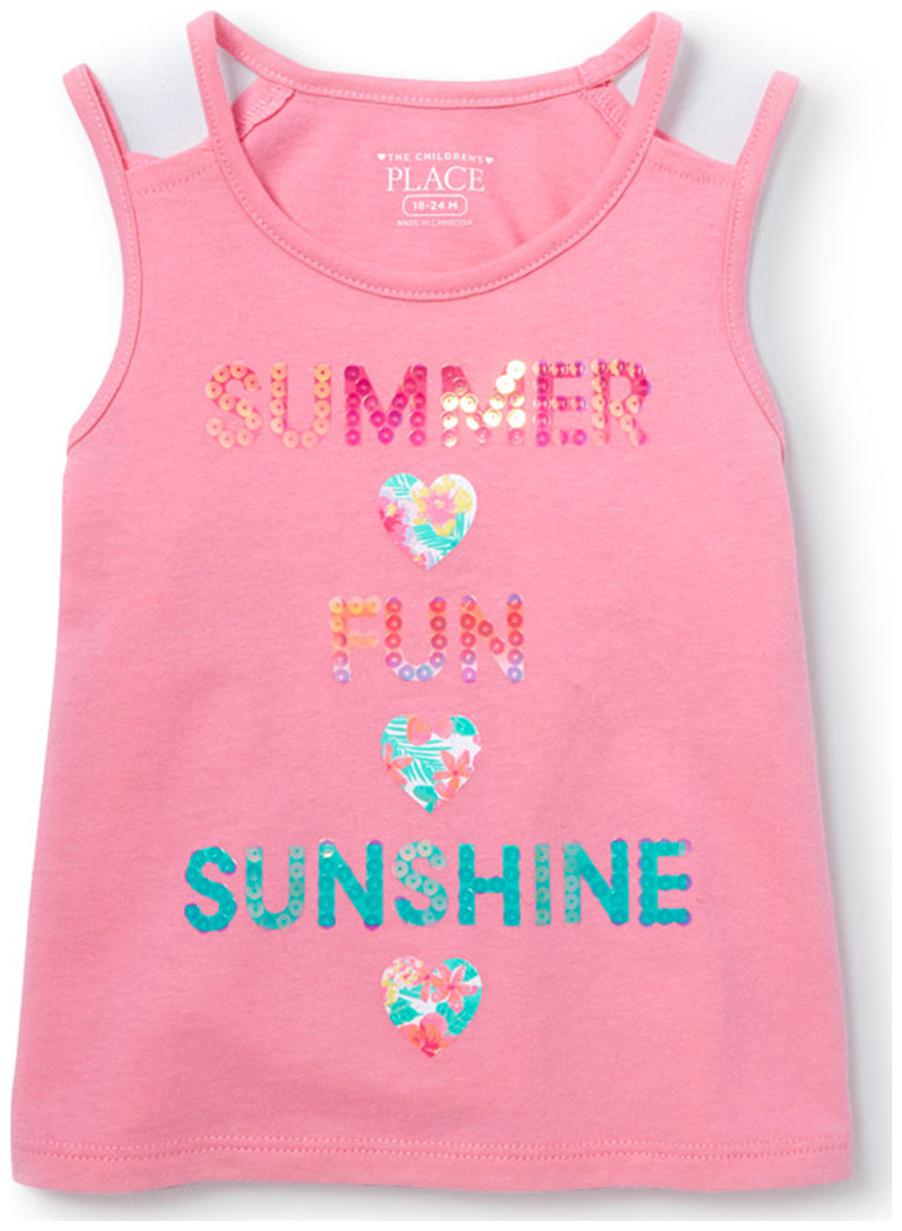 

THE CHILDREN S PLACE Girl Cotton Embellished Top - White