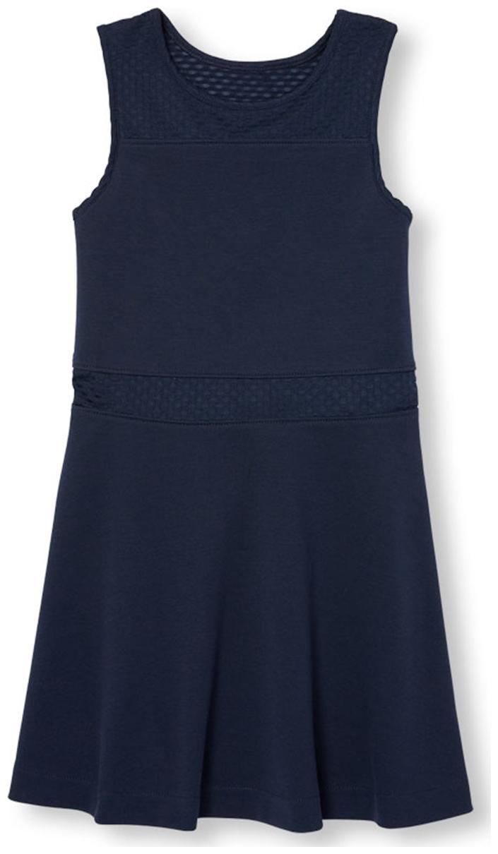 

THE CHILDREN S PLACE Blue Cotton Sleeveless Knee Length Princess Frock ( Pack of 1 )