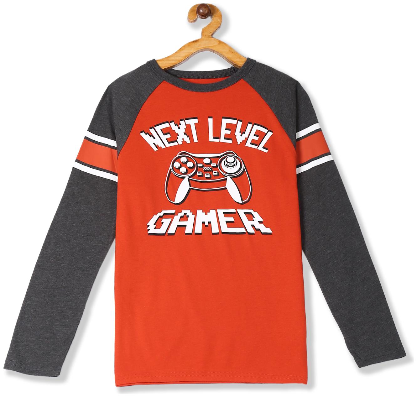 

THE CHILDREN S PLACE Boy Cotton Printed T-shirt - Orange
