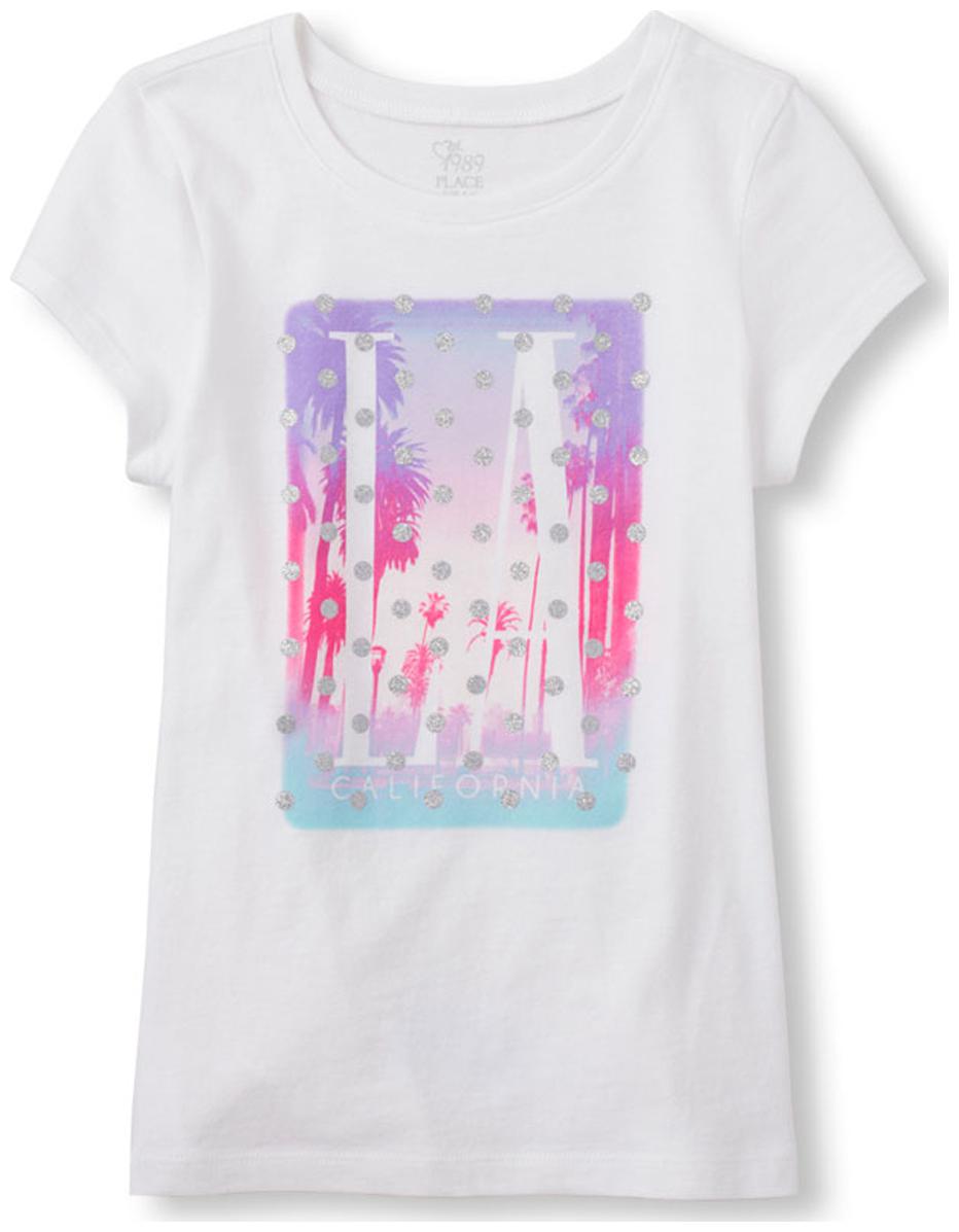 

THE CHILDREN S PLACE Girl Cotton Printed T shirt - White