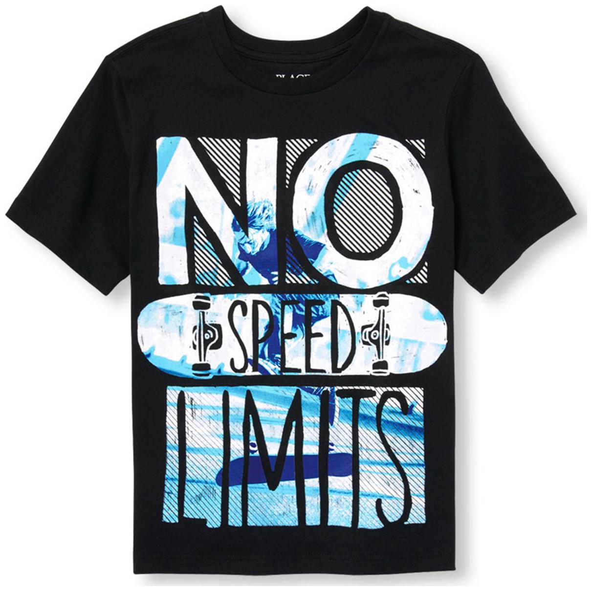 

THE CHILDREN S PLACE Boy Cotton Printed T-shirt - Black