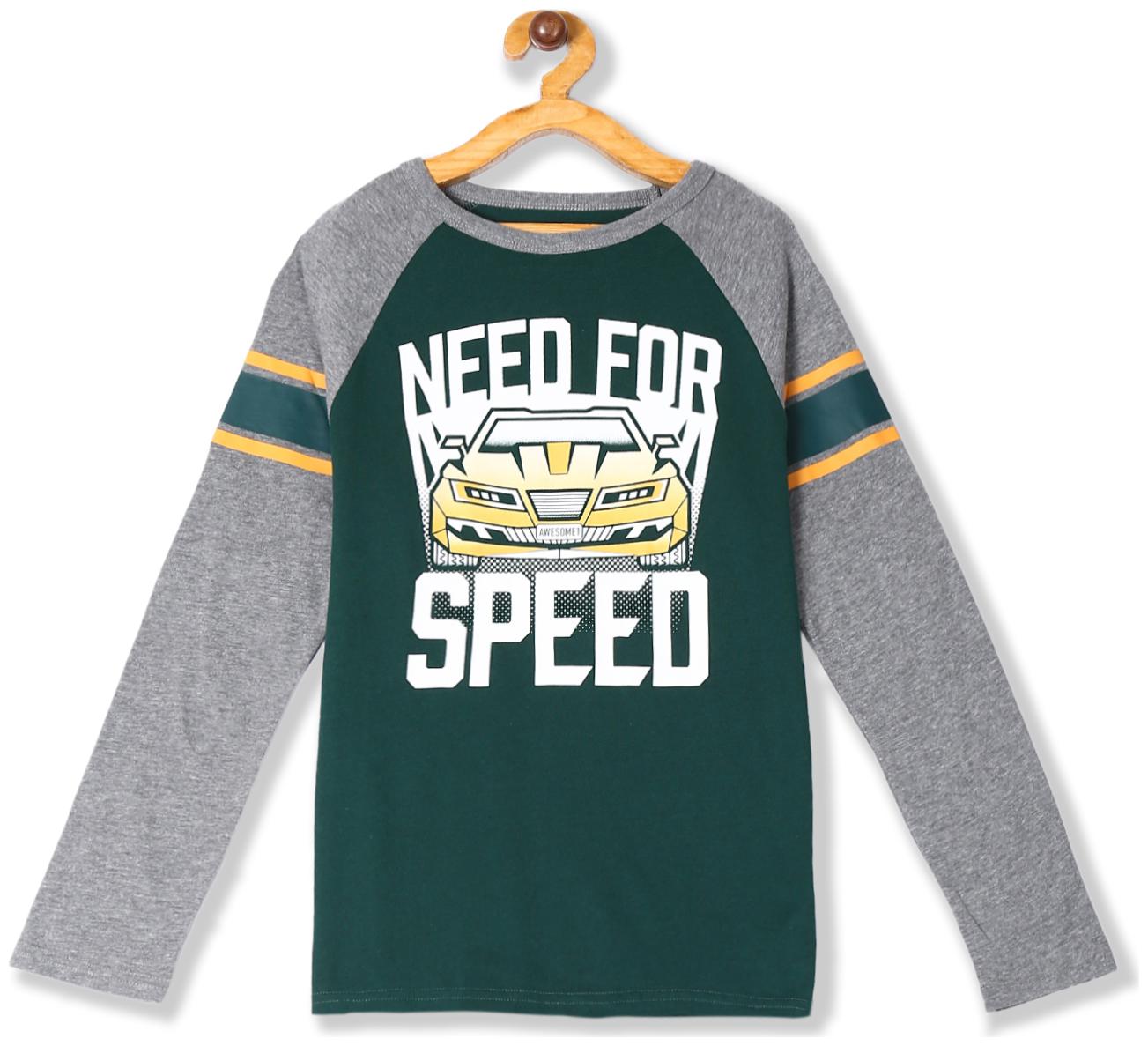 

THE CHILDREN S PLACE Boy Cotton Printed T-shirt - Green