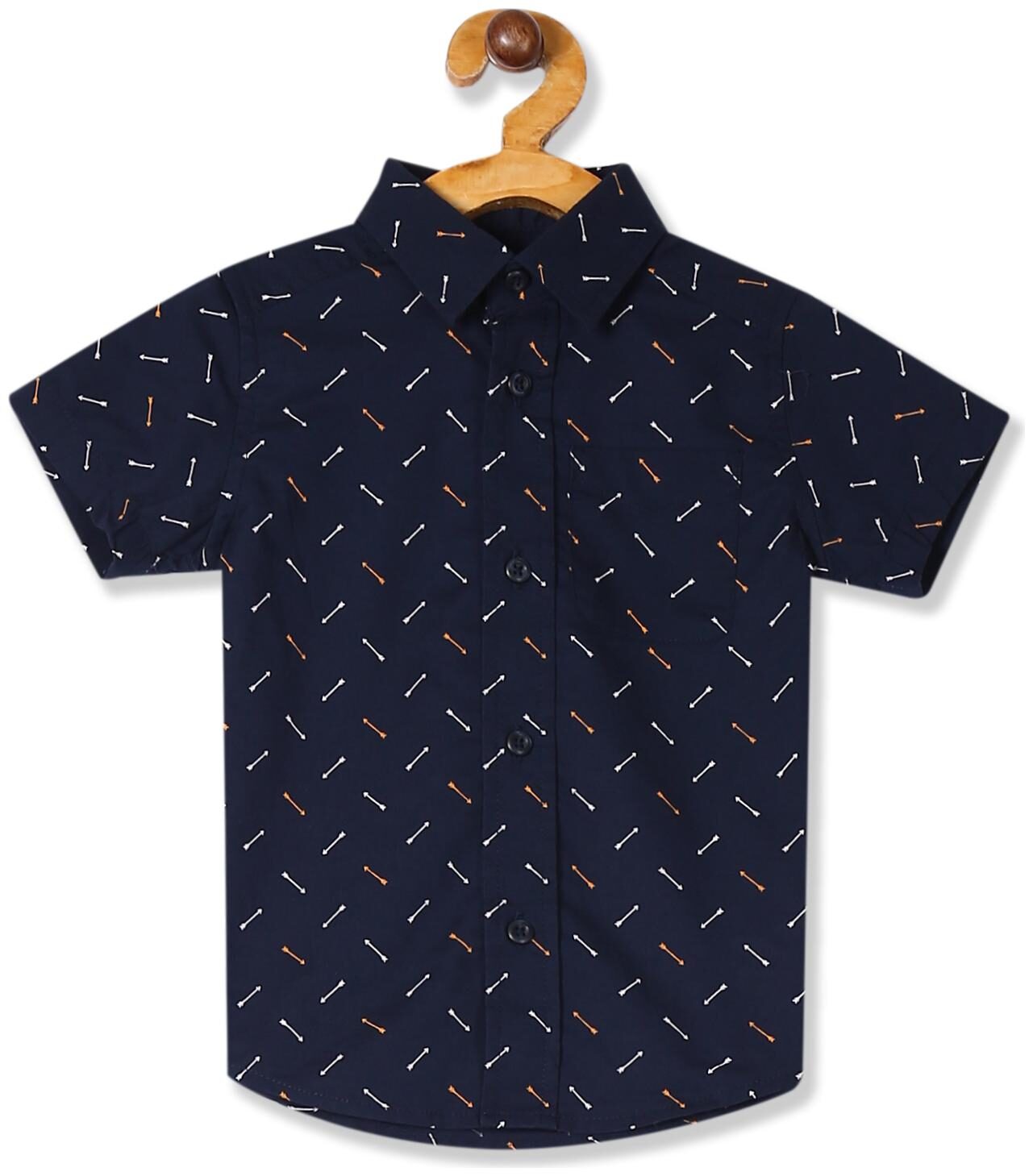 

THE CHILDREN S PLACE Boy Cotton Printed Shirt Blue