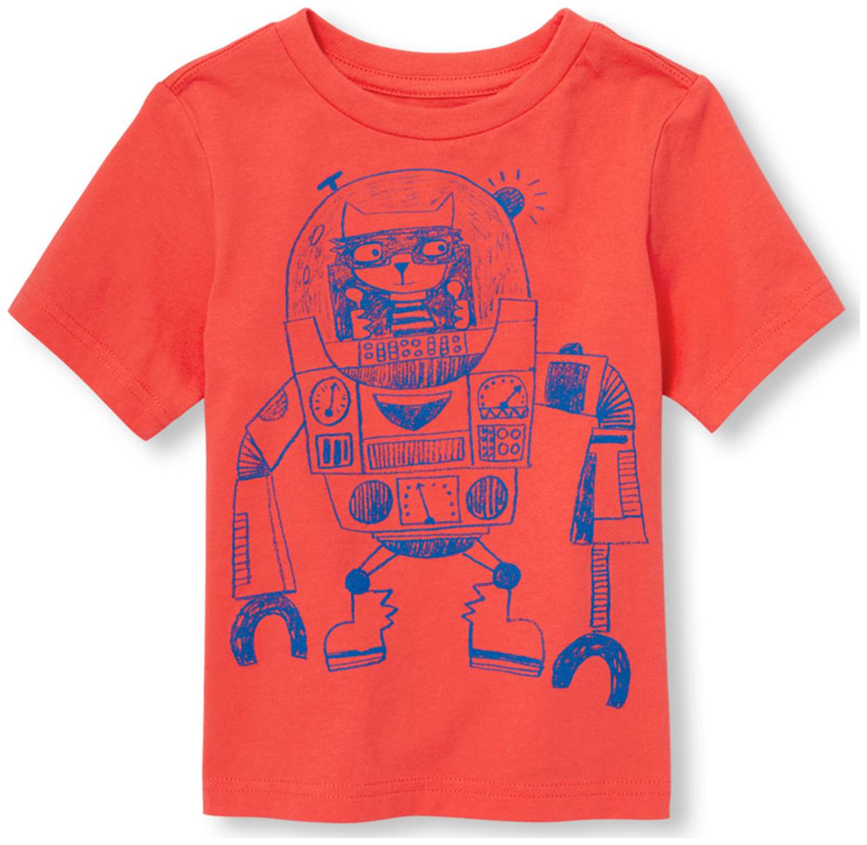 

THE CHILDREN S PLACE Cotton Printed T shirt for Baby Boy - Red