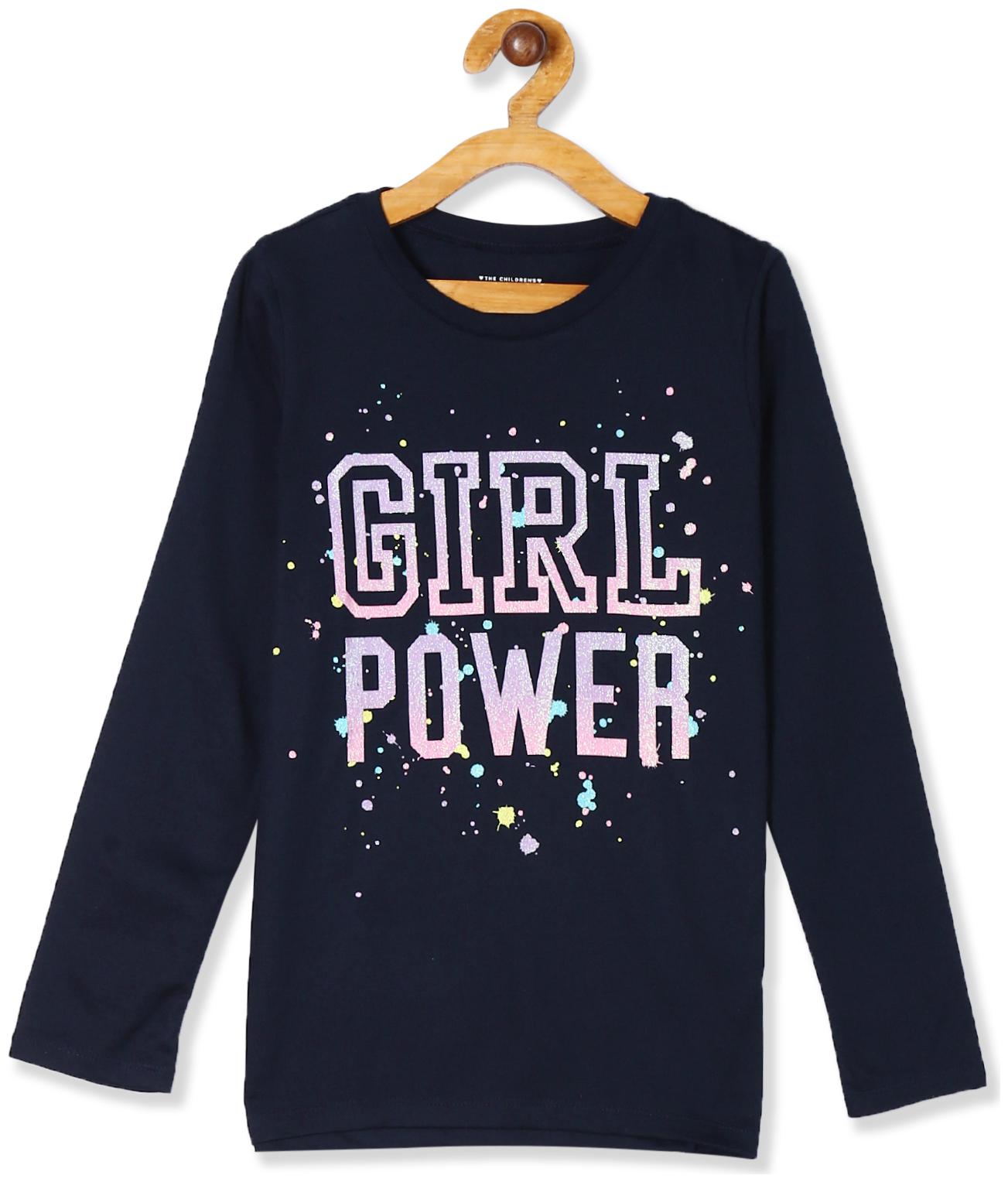 

THE CHILDREN S PLACE Girl Cotton Printed T shirt - Blue
