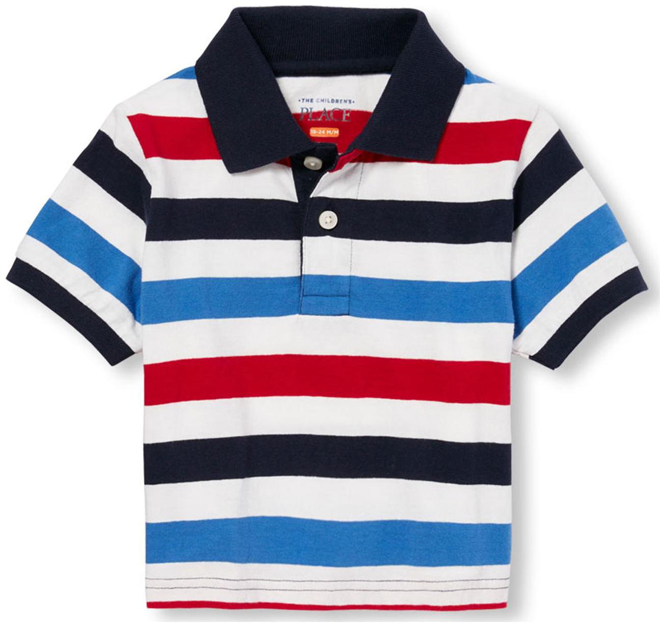 

THE CHILDREN S PLACE Boy Cotton Striped T-shirt - Blue