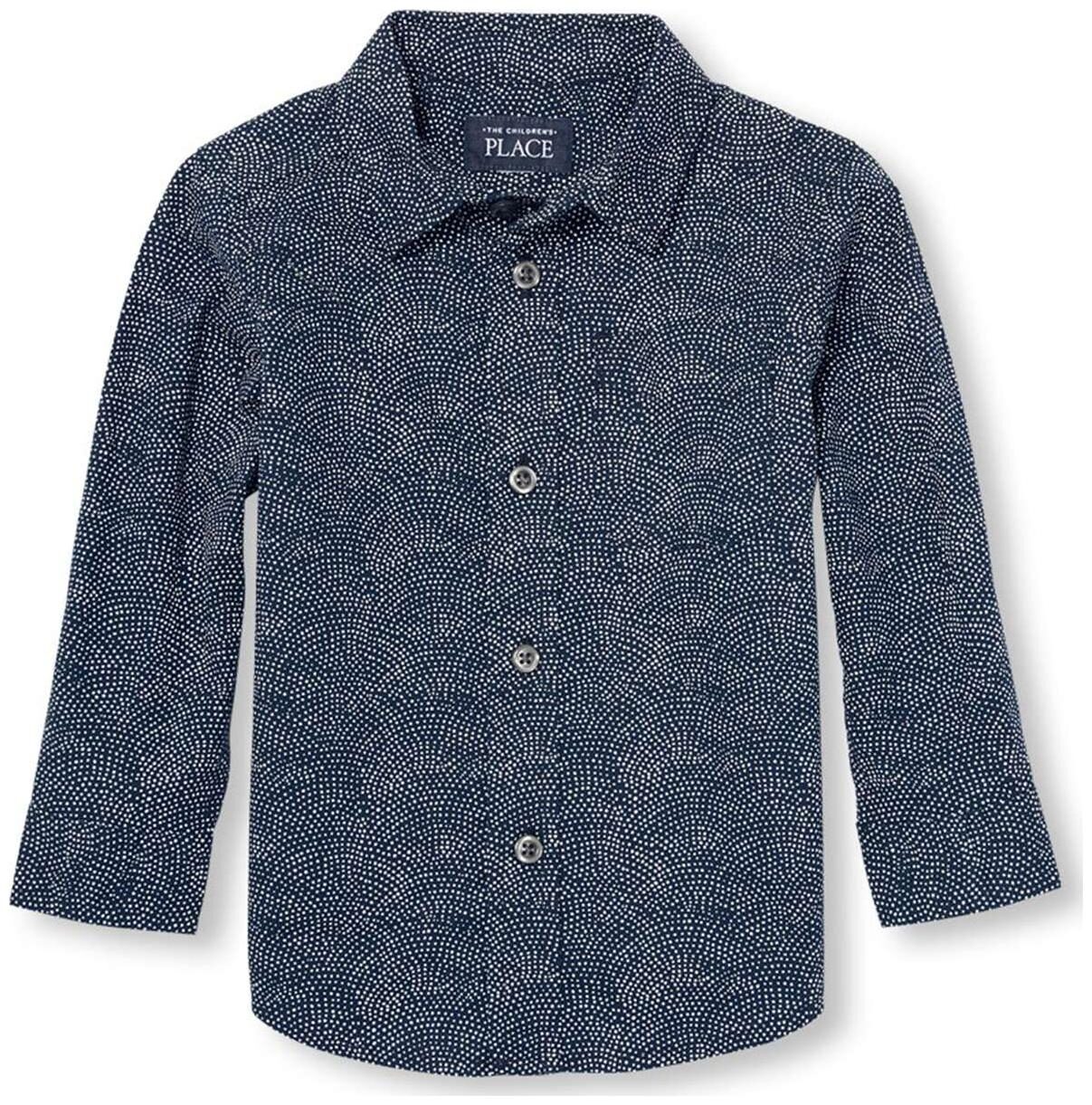 

THE CHILDREN S PLACE Cotton Printed Shirt for Baby Boy - Blue