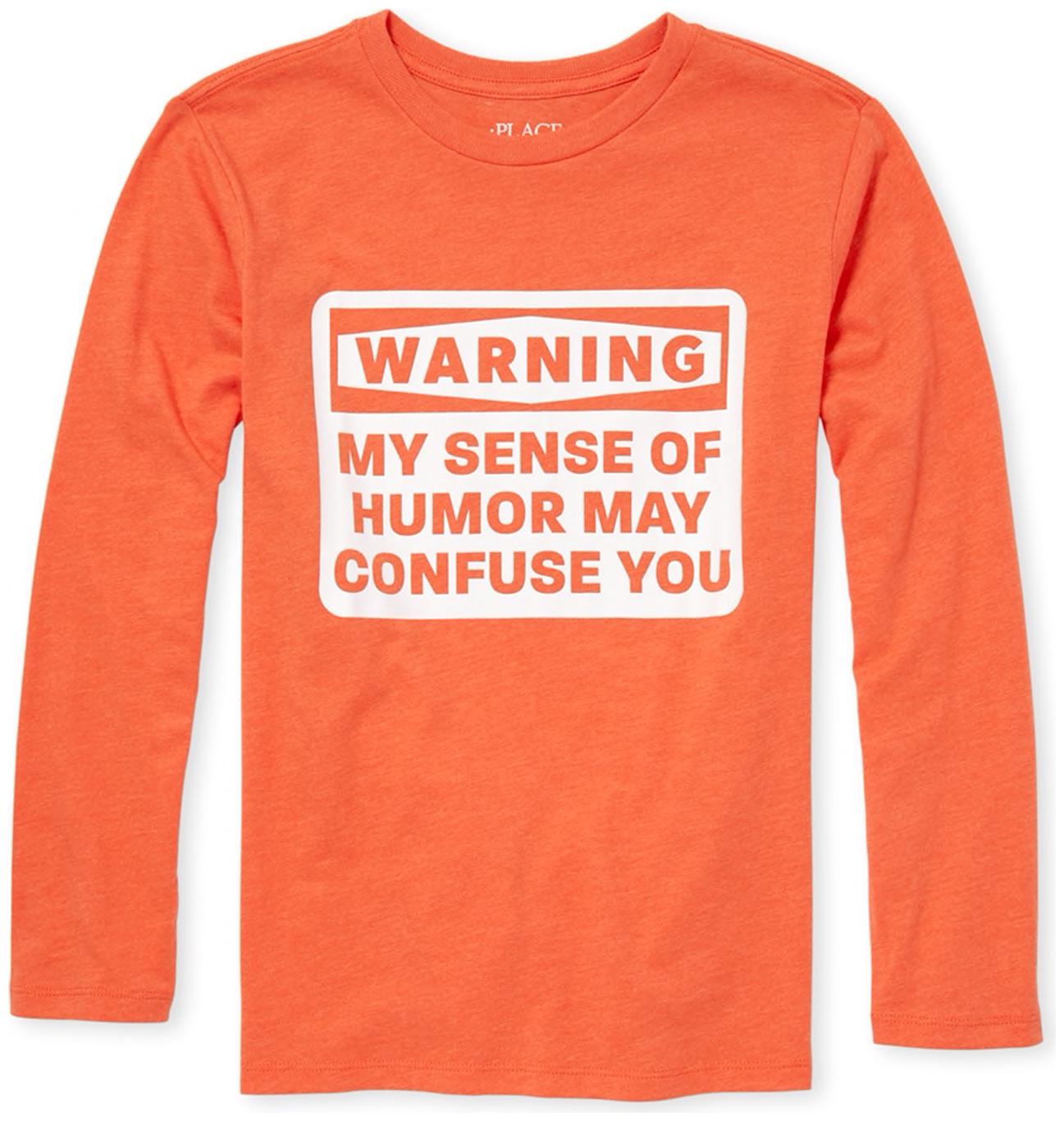 

THE CHILDREN S PLACE Boy Cotton Printed T-shirt - Orange