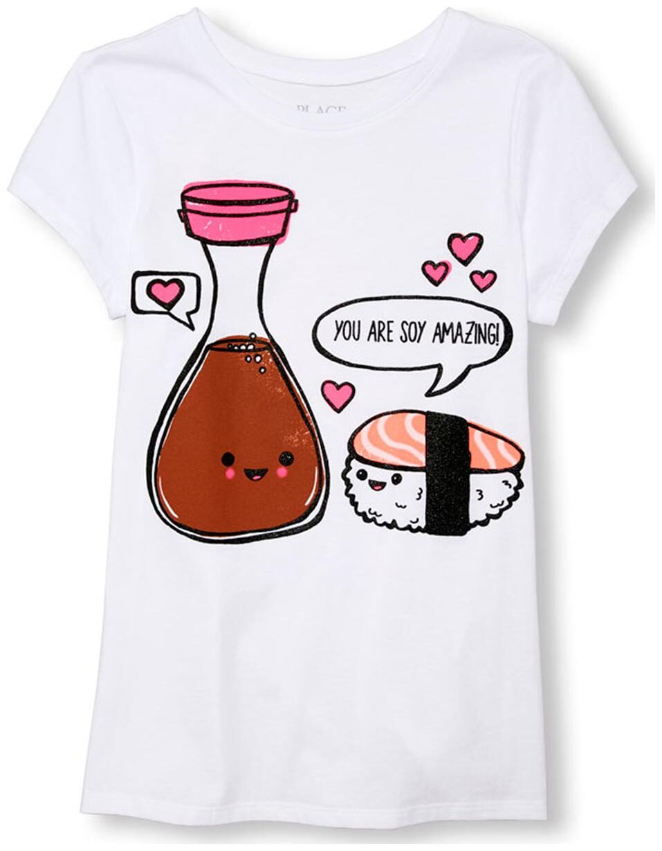 

THE CHILDREN S PLACE Girl Cotton Printed T shirt - White