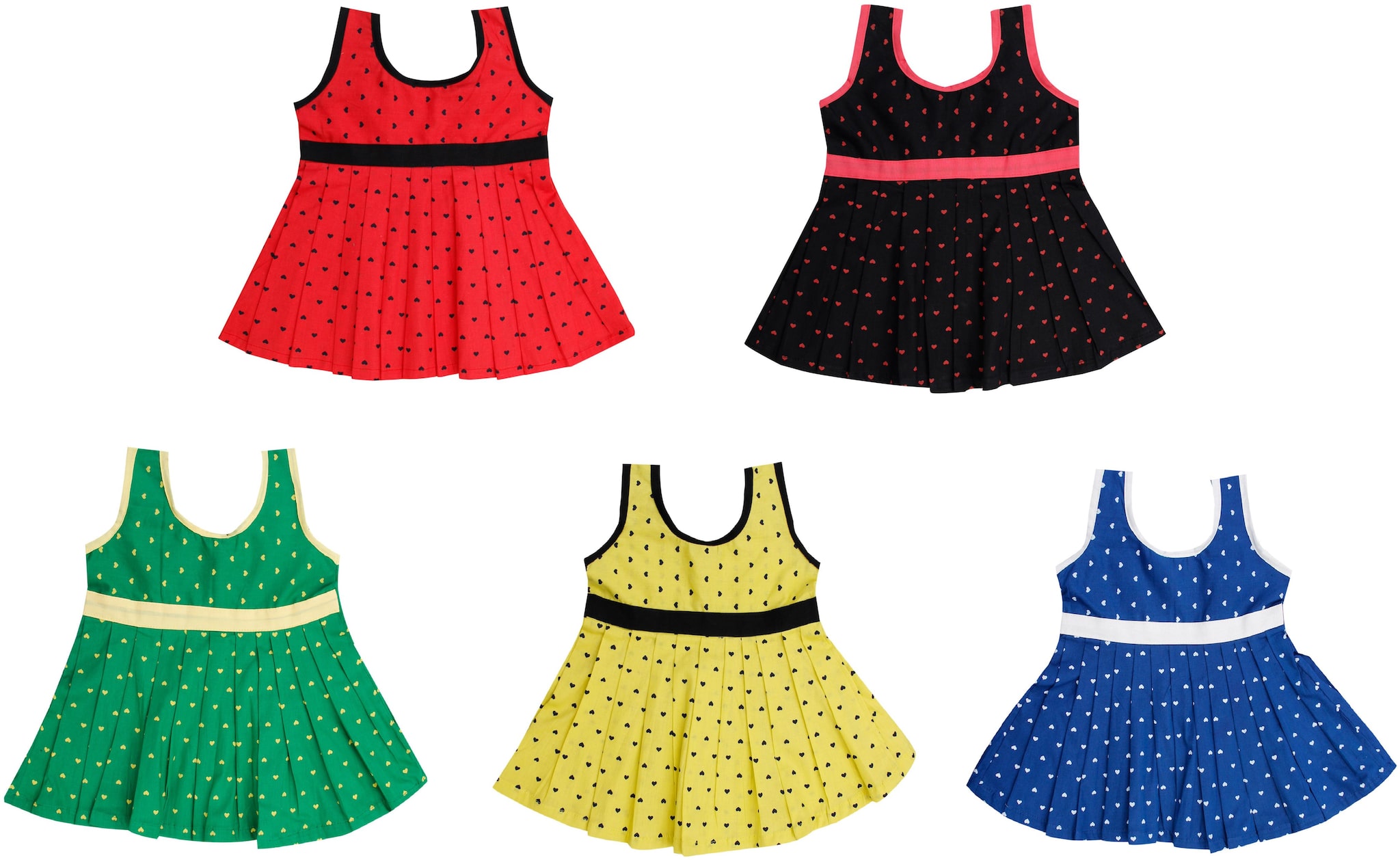 

The Creators Cotton Baby Girl Frocks - Pack Of 5
