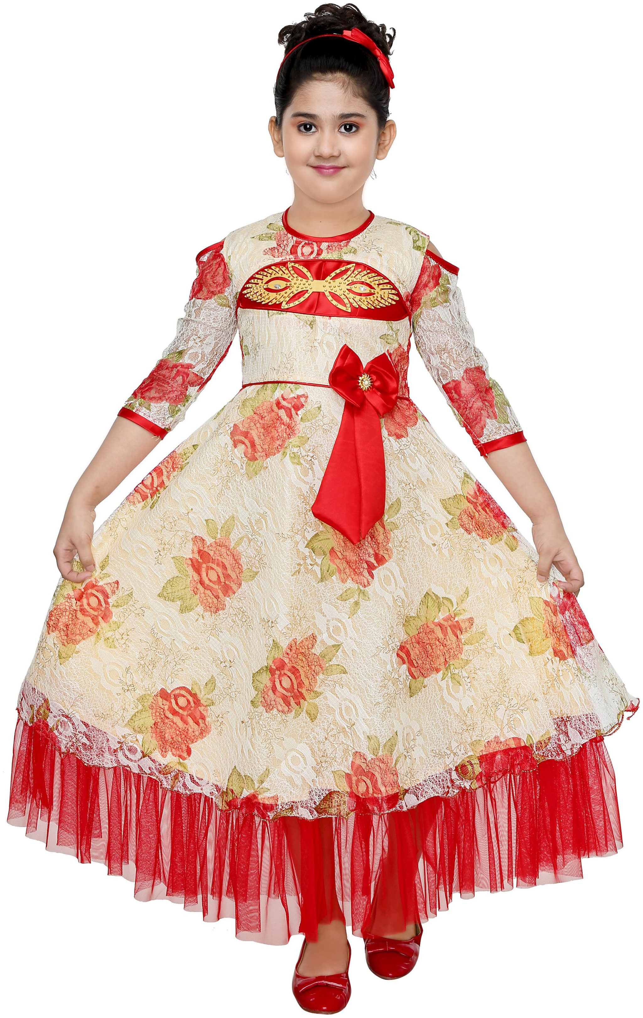 

The Panda Ant Girls Maxi Full Length Party Dress