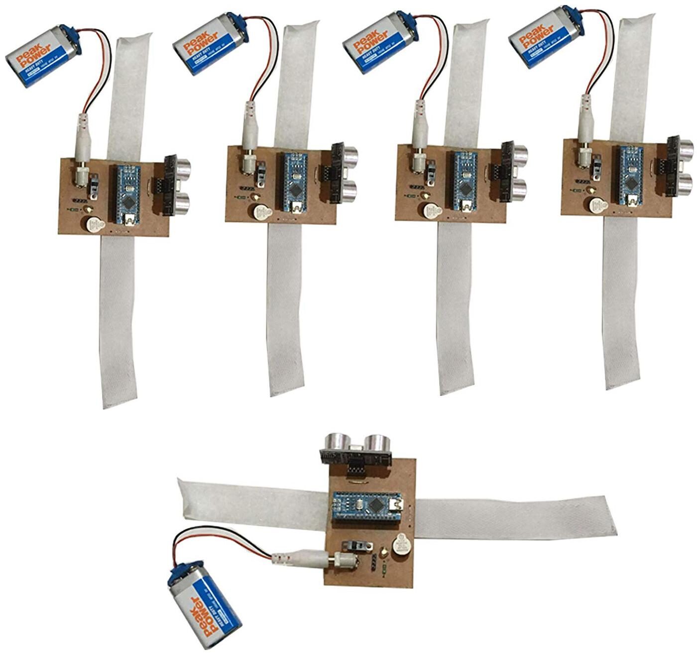 

Third Eye for the Blind 5-unit Ready to use Engineering project on printed PCB