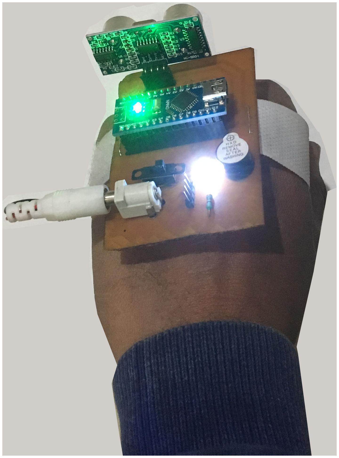

Third Eye for the Blind 1- unit Ready to use Engineering project on printed PCB