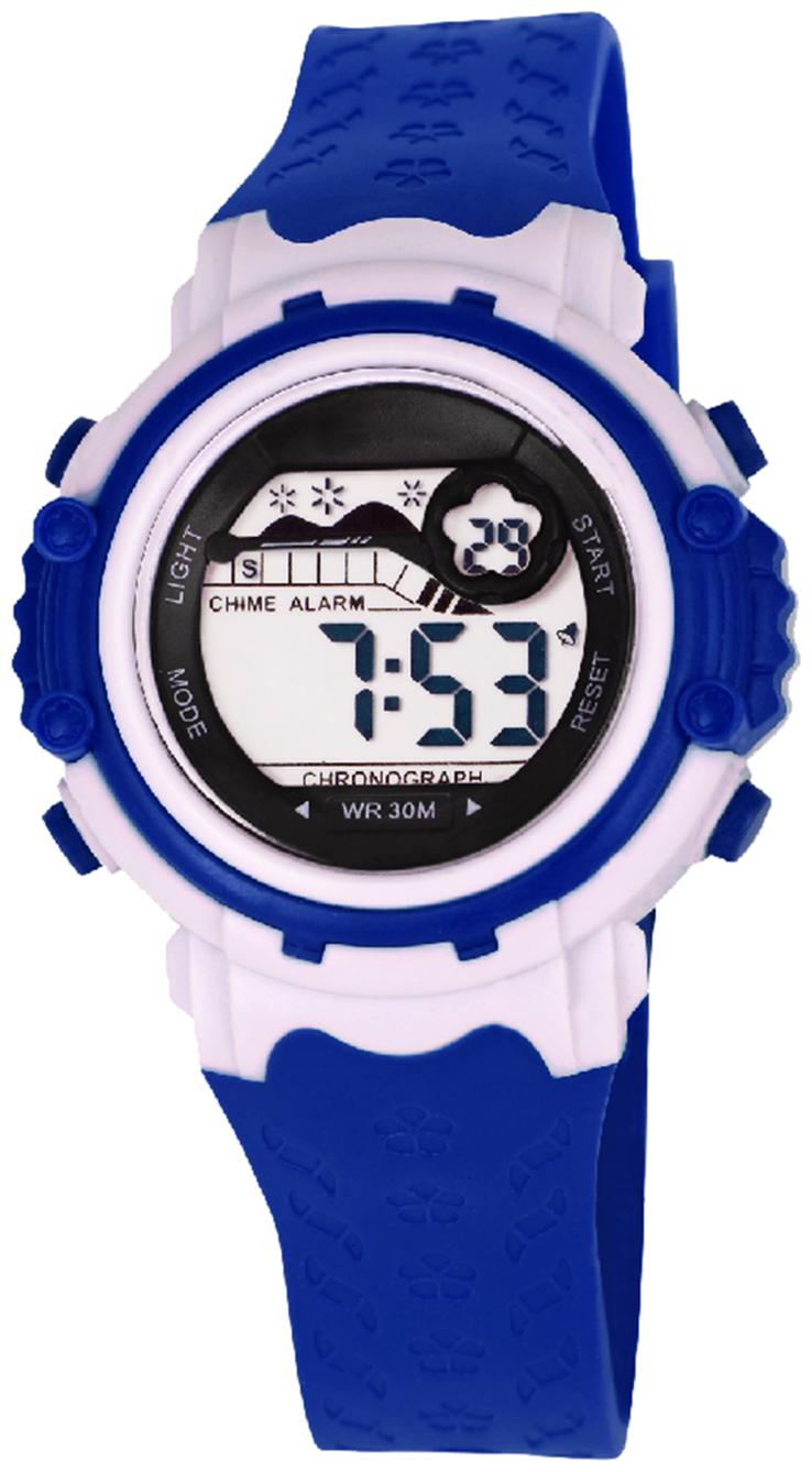 

TIME UP Digital Star Dial Flower Design Strap Alarm Multifuctions Sports Watch For Kids-MR857771252
