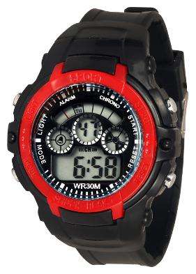 

TIME UP Digital Big Size Dial Multi-functions Sports Watch For Kids-YS45-RING-RED