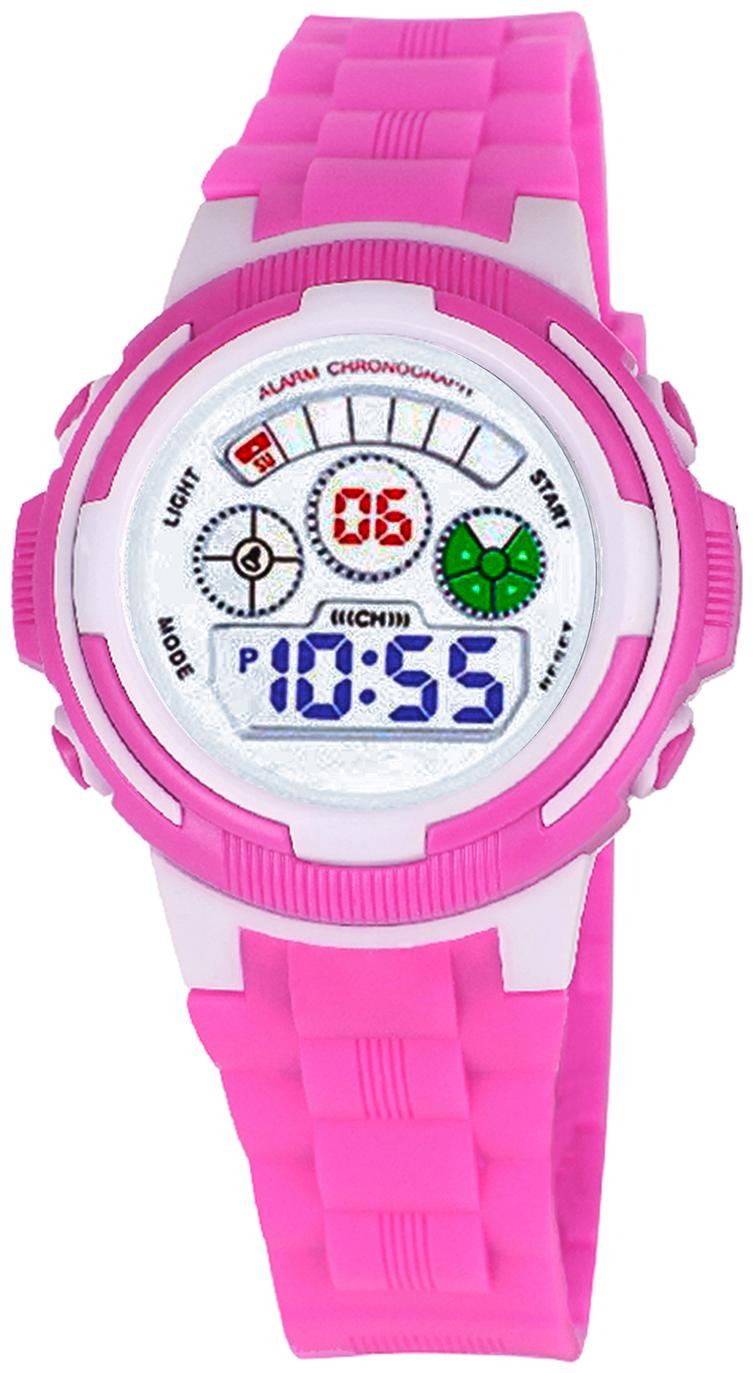 

Time Up Digital Alarm Function WaterProof BackLight Watch for Boys Girls