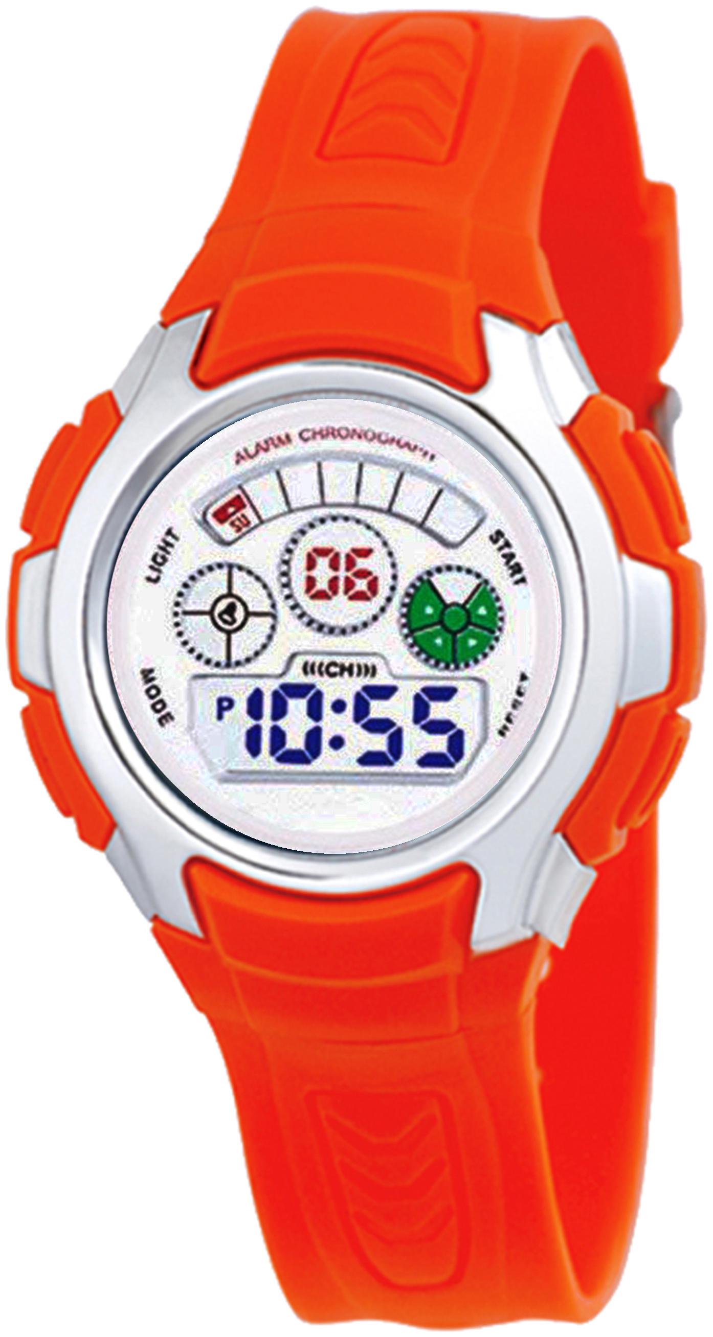 

Time Up Digital Alarm Function WaterProof BackLight Watch for Boys Girls