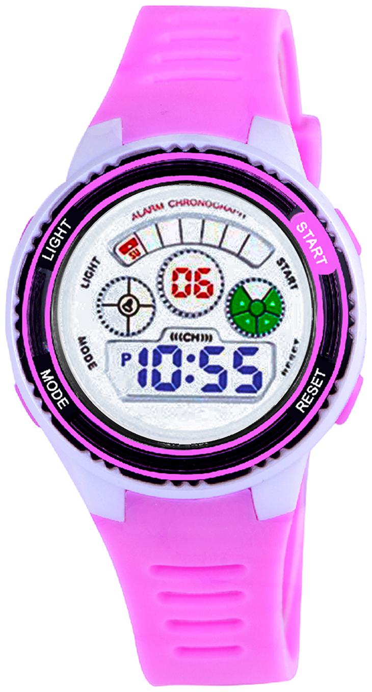 

Time Up Digital Alarm Function WaterProof BackLight Watch for Boys Girls