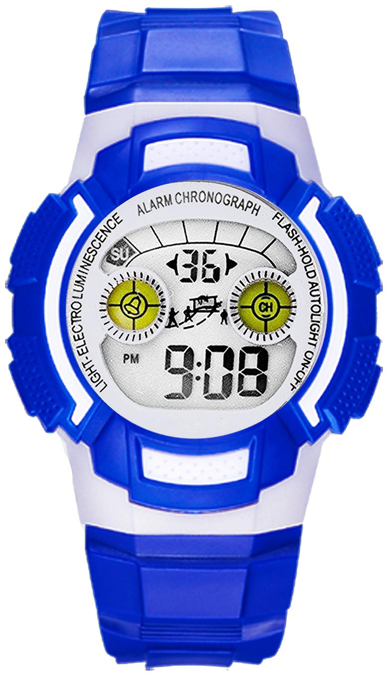 

Time Up Digital Alarm Function WaterProof BackLight Watch for Boys Girls