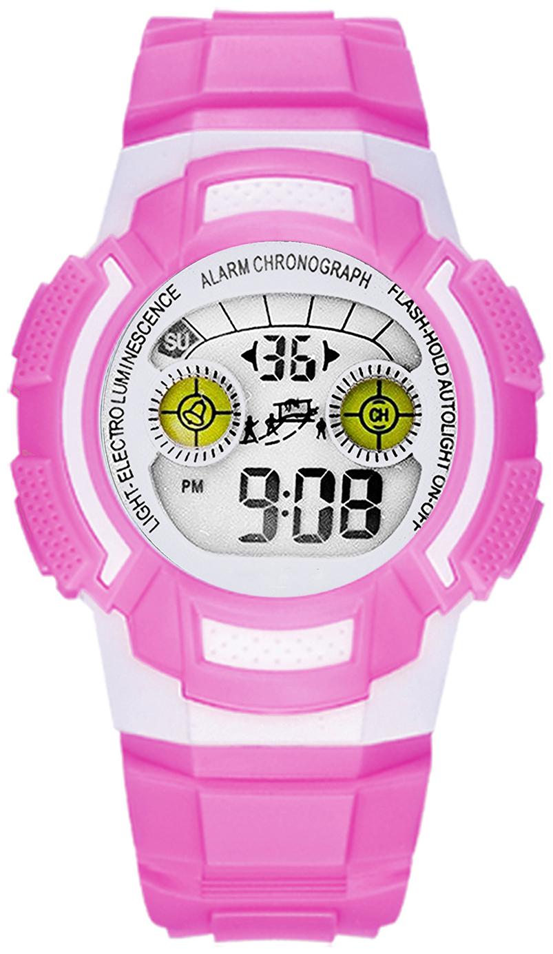 

Time Up Digital Alarm Function WaterProof BackLight Watch for Boys Girls