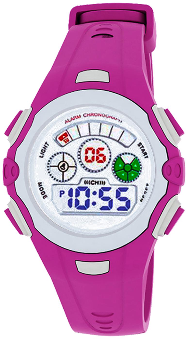 

Time Up Digital Alarm Function WaterProof BackLight Watch for Boys Girls