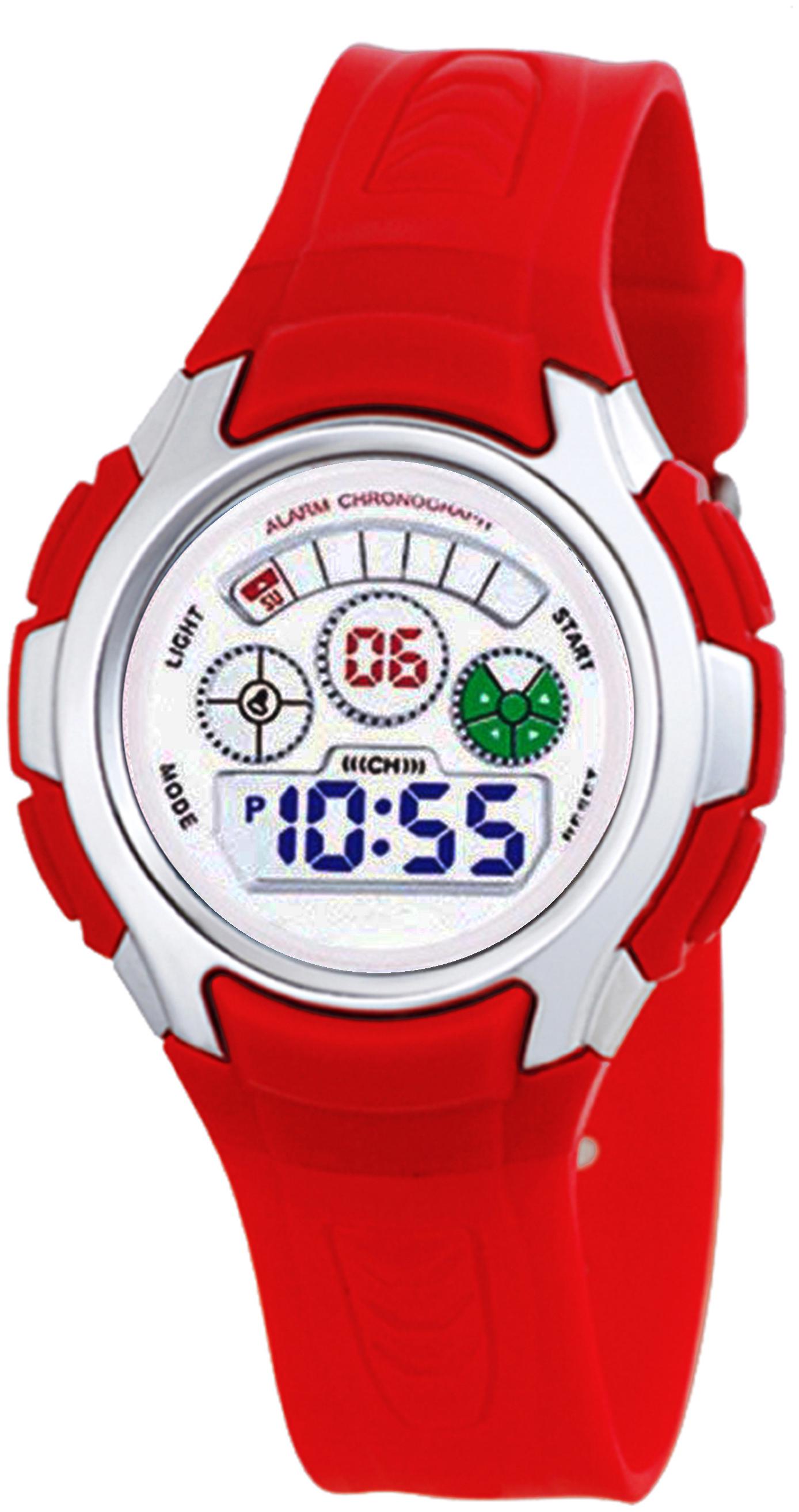 

Time Up Digital Alarm Function WaterProof BackLight Watch for Boys Girls