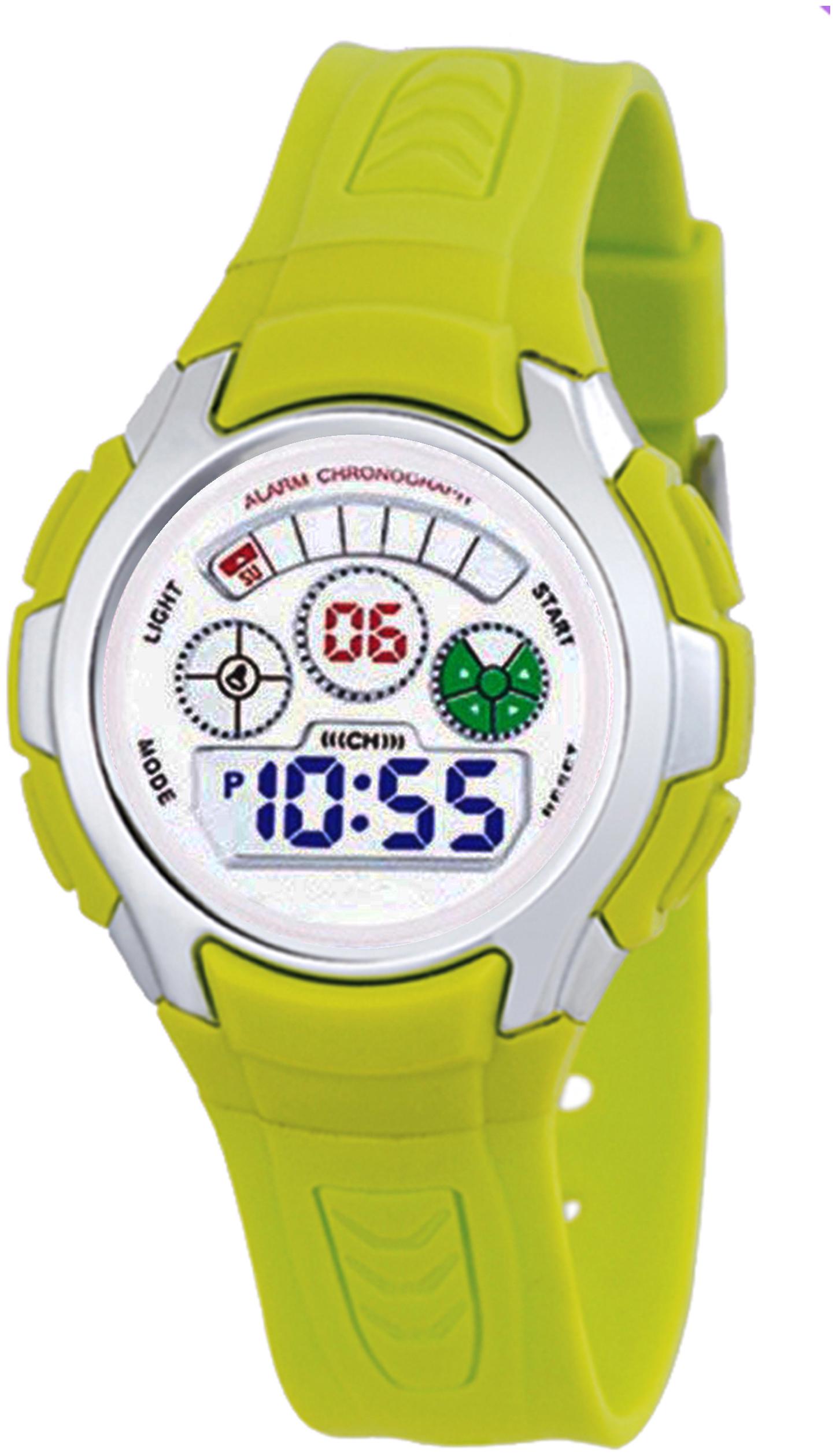

Time Up Digital Alarm Function WaterProof BackLight Watch for Boys Girls