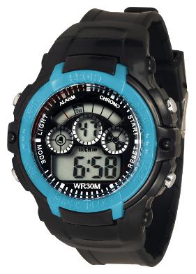 

TIME UP Digital Big Size Dial Multi-functions Sports Watch For Kids-YS45-RING-LIGHT BLUE