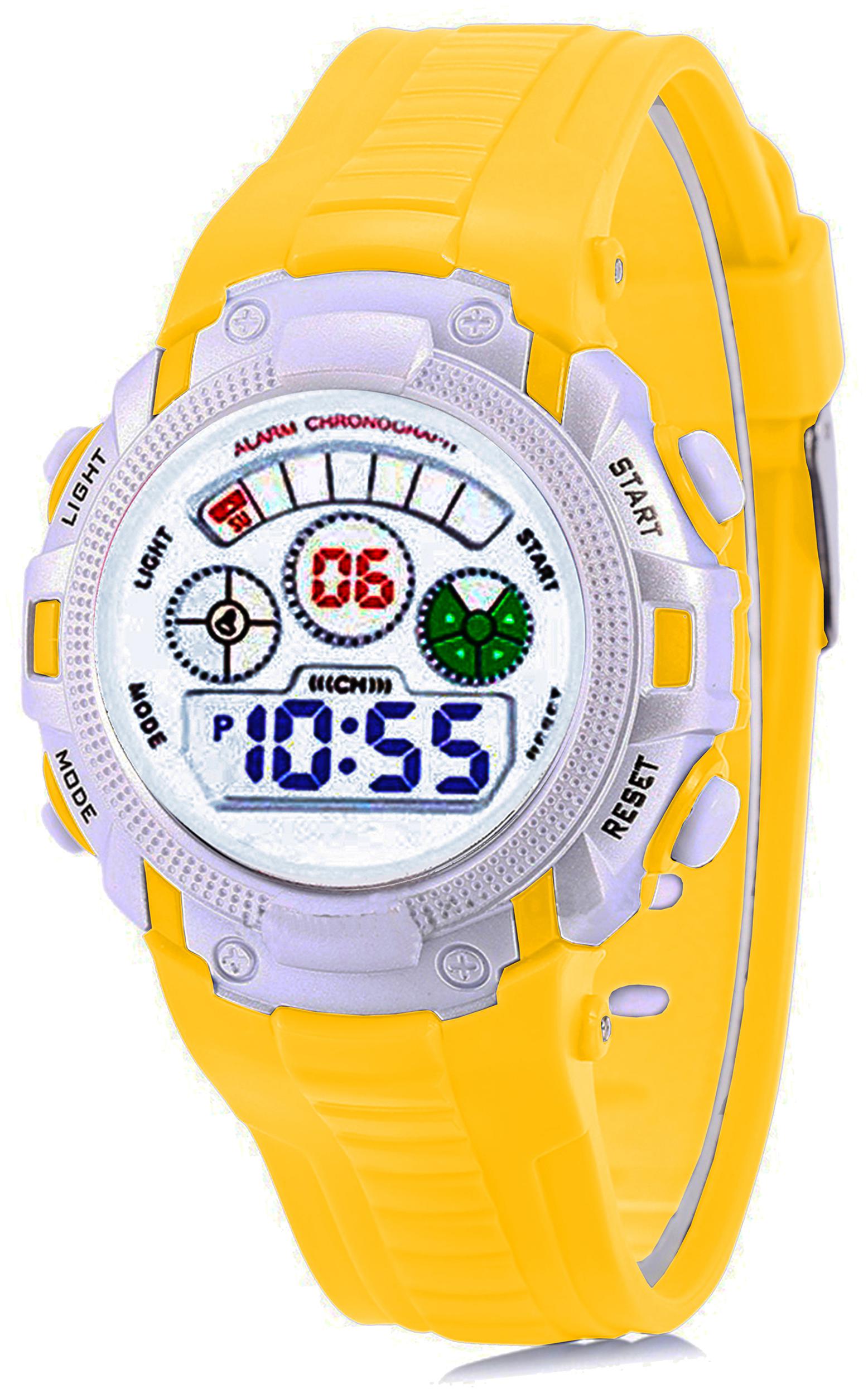 

Time Up Digital Alarm Function WaterProof BackLight Watch for Boys Girls