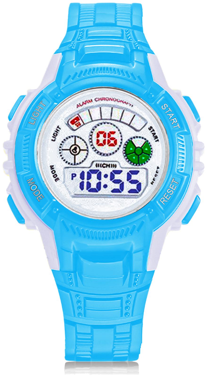 

Time Up Digital Alarm Function WaterProof BackLight Watch for Boys Girls